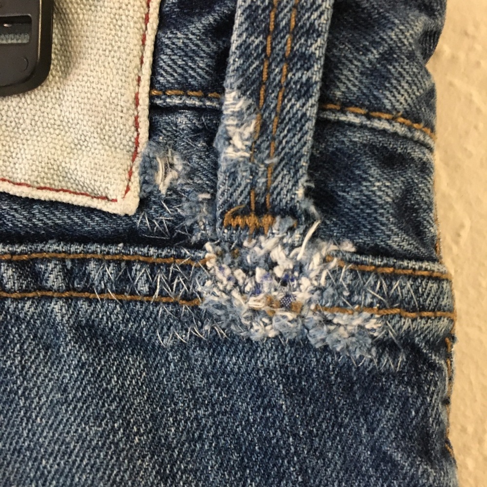 Vintage Tommy Hilfiger Straight Leg Jeans 36W X 32L Blue 100% Cotton Casual 90’s - Picture 6 of 12
